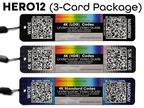 Bluewater GoPro QR Code Cards for Underwater Video (Hero 8, 9, 10, 11, 12)  Bluewater GoPro QR Code Cards for Underwater Video (Hero 8, 9, 10, 11, 12)