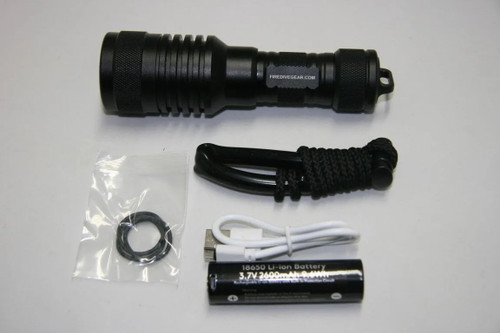 Fire Dive Gear Fluoro Basic Level Narrow Beam Dive light 